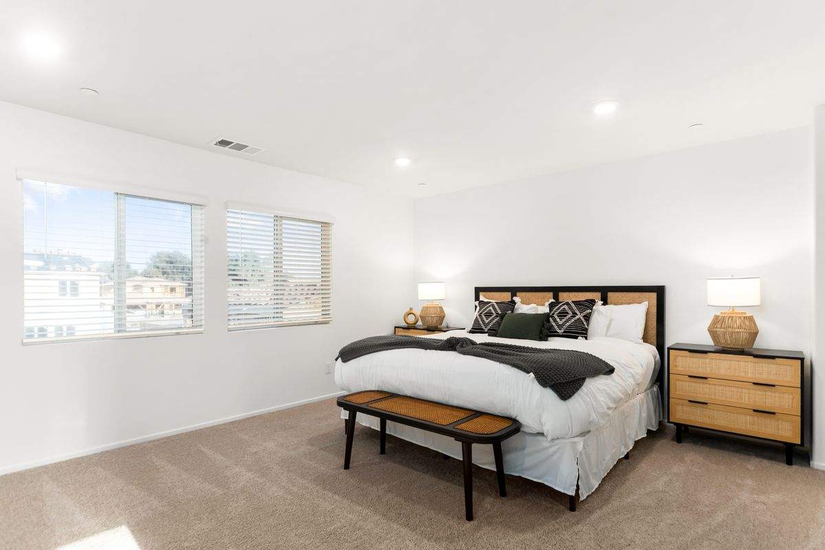 Stylish bedroom — sleeps up to 10 guests